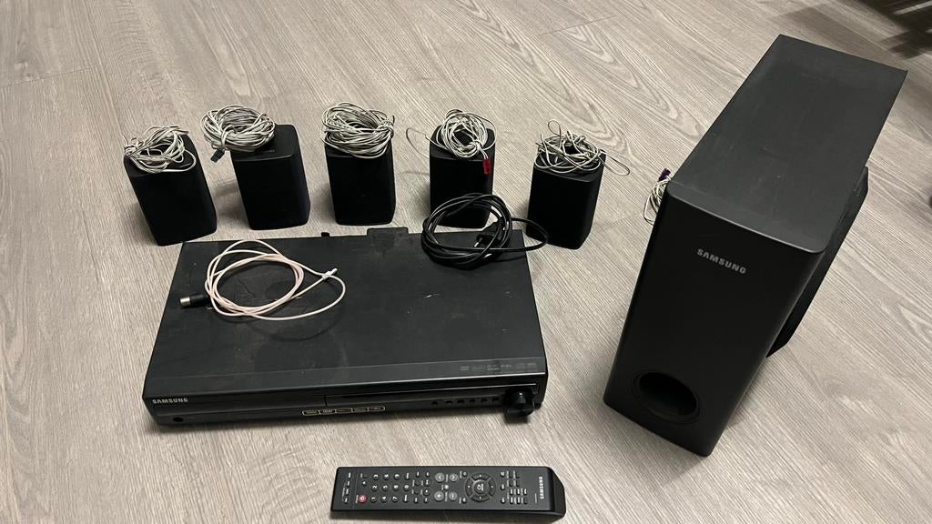 Samsung 5.1 stereo/dvd speler/fm-radio set, Audio, Tv en Foto, Home Cinema-sets, Overige merken, Gebruikt, Ophalen of Verzenden