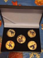 Leuke collectie munten met Dinosaurs  in verzameldoos, Ophalen of Verzenden, Overige figuren, Nieuw, Beeldje of Figuurtje