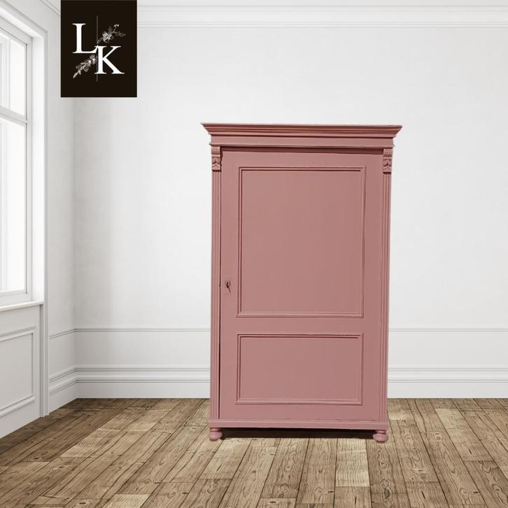 Landelijke klassieke kast, eendeurskast,linnenkast, hangkast, Antiek en Kunst, Antiek | Meubels | Kasten, Ophalen of Verzenden