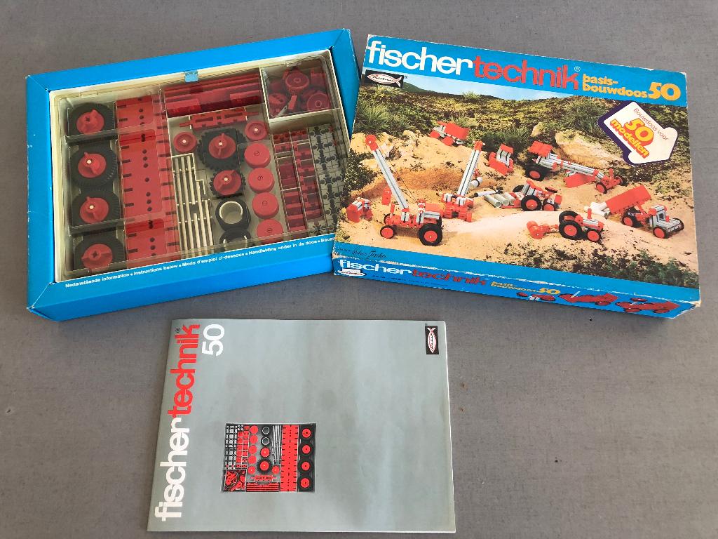 Fischertechniek Basisbouwdoos 50 - Technisch speelgoed, Ophalen of Verzenden, Zo goed als nieuw, Overige merken