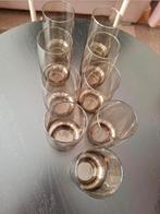 9x rookglas vintage retro glazen luminarc france, Ophalen of Verzenden, Zo goed als nieuw