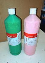 14 flessen vingerverf 1liter, Ophalen of Verzenden, Nieuw