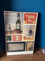 Reclamebord.  Tuborg  bier, Verzamelen, Biermerken, Ophalen, Gebruikt, Reclamebord, Plaat of Schild