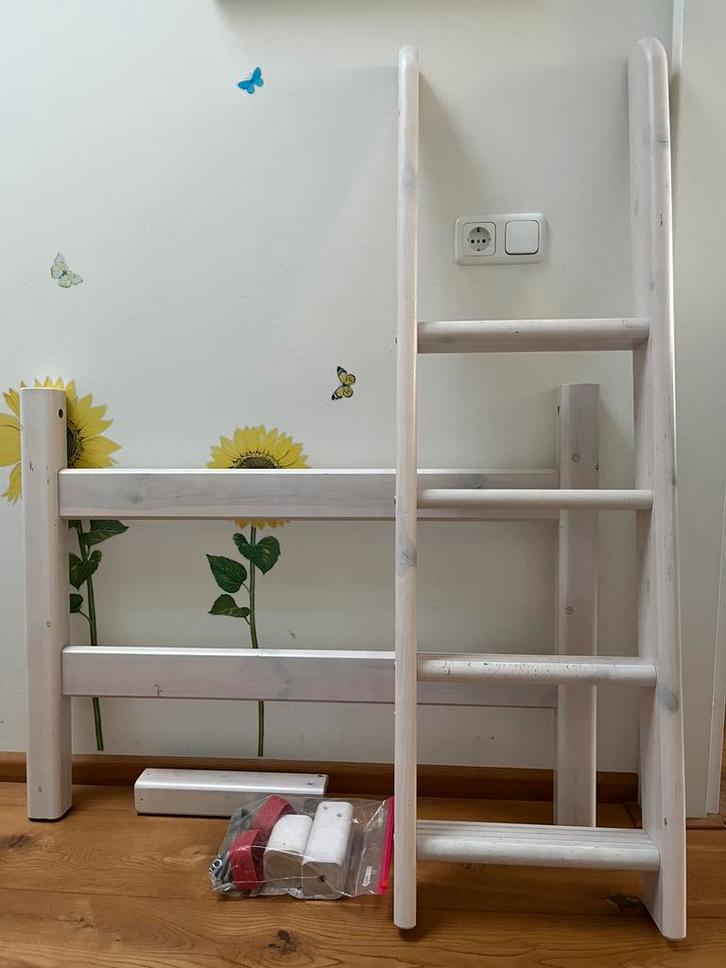 FLEXA Ombouwset witewash voor stapelbed hoekopstelling, Kinderen en Baby's, Kinderkamer | Stapelbedden en Hoogslapers, Gebruikt