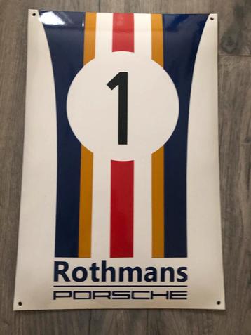 Emaille bord Rothmans Porsche beschikbaar voor biedingen