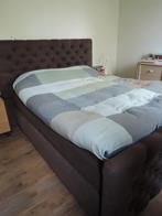 Prachtige 2 persoons boxspring te koop, Ophalen, Bruin, Tweepersoons, Zo goed als nieuw
