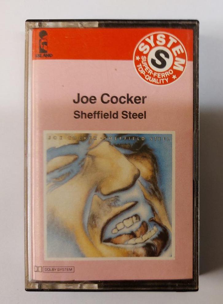 Joe Cocker CASSETTE Sheffield Steel Origineel 1982, Cd's en Dvd's, Cassettebandjes, Gebruikt, Origineel, Pop, 1 bandje, Verzenden