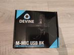[Devine] M-Mic USB BK condensator microfoon, Ophalen of Verzenden, Nieuw, Studiomicrofoon
