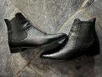 Pertini croco leren laarsjes., Pertini, Verzenden, Zwart, Lage of Enkellaarzen