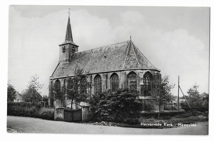 Heenvliet, Hervormde Kerk, Verzamelen, Ansichtkaarten | Nederland, Ongelopen, Zuid-Holland, 1960 tot 1980, Verzenden
