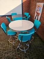 FIFTIES SIXTIES AMERIKAANSE BARKRUKKEN BEL AIR BAR TAFEL, Ophalen, 5 krukken of meer, 60 tot 90 cm, Met voetsteun