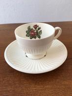 Wedgwood "Moss Rose" Theekop en Schotel, Huis en Inrichting, Keuken | Servies, Ophalen of Verzenden, Zo goed als nieuw, Overige stijlen