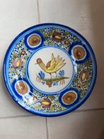 keramiek wandbord vogelmotief – folk art stijl, Ophalen of Verzenden