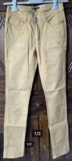 Bruine spijkerbroek, jeans, denim broek; 36; WE; cognac, Beige, Ophalen of Verzenden, Zo goed als nieuw, Maat 36 (S)