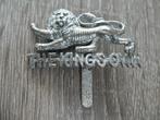 Cap badge The Kings Own., Verzamelen, Militaria | Tweede Wereldoorlog, Verzenden, Landmacht, Engeland, Embleem of Badge