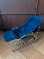 Vintage retro wipper met RVS stalen poten, Tuin en Terras, Ligbedden, Ophalen of Verzenden, Zo goed als nieuw, Rvs