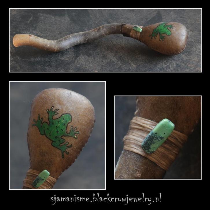 handgemaakte sjamanen ratel, Muziek en Instrumenten, Percussie, Nieuw, Trommel, Ophalen of Verzenden