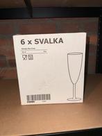 6x IKEA Svalka Champagneglazen - Nieuw in Doos, Ophalen, Glas of Glazen, Nieuw, Glas