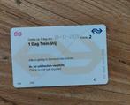 NS 1 dag Trein Vrij Reizen nieuwprijs 58,80, Tickets en Kaartjes, Trein, Bus en Vliegtuig, Eén persoon, Trein, Algemeen kaartje