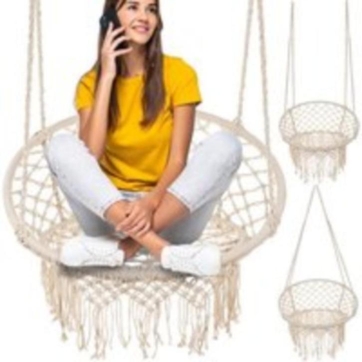 Hangstoel wit (6571), Huis en Inrichting, Woonaccessoires | Overige, Nieuw, Ophalen of Verzenden