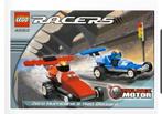 Lego Racers nr. 4593 zero hurricane en red blizzard, Kinderen en Baby's, Speelgoed | Duplo en Lego, Ophalen of Verzenden, Gebruikt