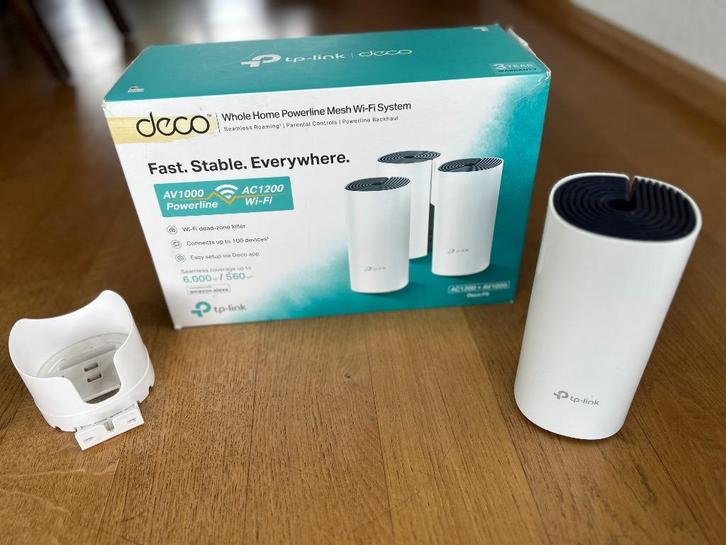 Tp-Link Deco P9 2x Mesh WiFi met Powerline incl. wandhouders, Computers en Software, WiFi-versterkers, Zo goed als nieuw, Ophalen of Verzenden