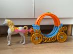 Barbie Assepoester koets met paard, Kinderen en Baby's, Ophalen of Verzenden, Zo goed als nieuw, Overige typen