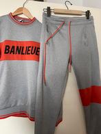 Banlieue prachtig grijs oranje trainingspak maat M, Kleding | Heren, Sportkleding, Ophalen of Verzenden, Zo goed als nieuw, Grijs