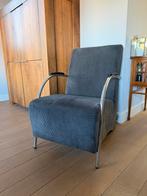 Woood Fauteuil - Stijlvol en Comfortabel, Huis en Inrichting, Fauteuils, Ophalen, 75 tot 100 cm, Zo goed als nieuw, Metaal