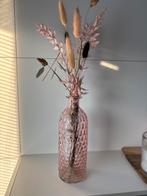 Droogbloemen in roze fles, Ophalen of Verzenden, Nieuw
