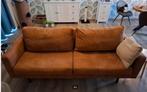 Bank  cognac 2,5 zitter, Huis en Inrichting, Ophalen, Driepersoons, Leer, Zo goed als nieuw