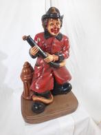 Brandweerclown Beeld, Ophalen
