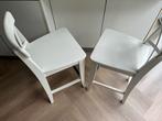 Witte IKEA bar krukken  (2 stuks), Huis en Inrichting, Stoelen, Ophalen, Gebruikt, Twee, Wit