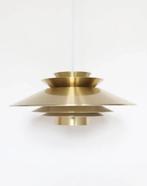 Vintage Deense messing hanglamp schalenlamp retro, Vintage retro midcentury deens design, Onbekend, Ophalen of Verzenden, Zo goed als nieuw