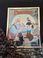 Pinocchio Ingelijste Prent, Gebruikt, Ophalen of Verzenden, Voor 1940, Prent