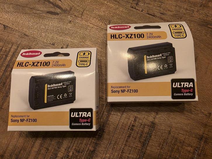 2 x Hähnel HLC-XZ100 Accu, Audio, Tv en Foto, Accu's en Batterijen, Nieuw, Ophalen of Verzenden