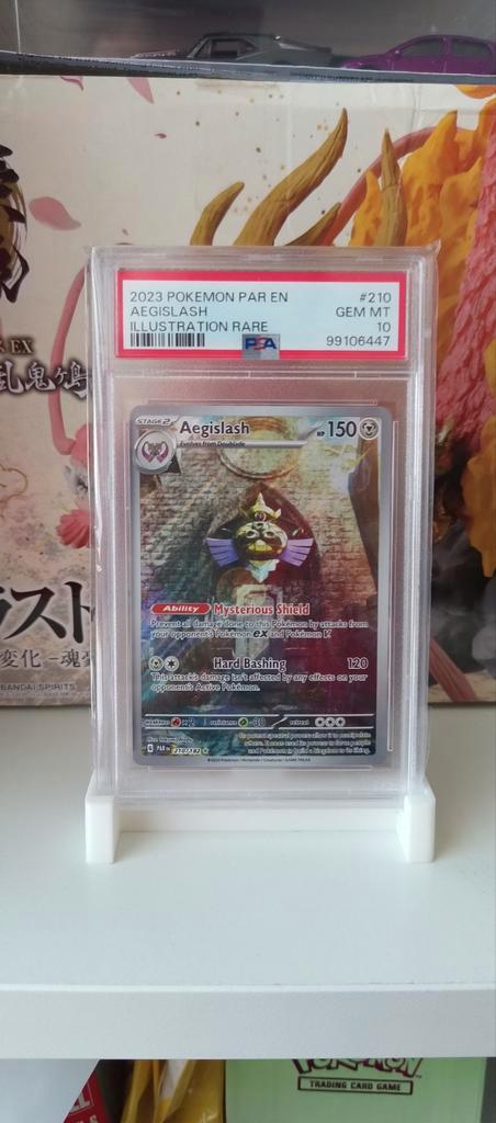 Aegislash (PAR 210) PSA 10 te koop!, Hobby en Vrije tijd, Verzamelkaartspellen | Pokémon, Nieuw, Losse kaart, Foil, Ophalen of Verzenden