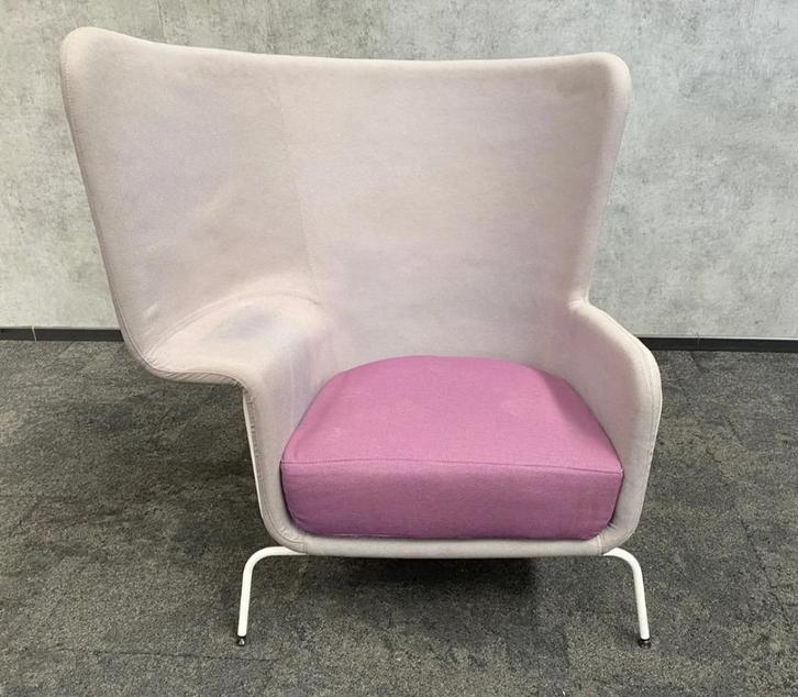 Quinti Sedute - akoestische design fauteuil, Huis en Inrichting, Fauteuils, Gebruikt, Metaal, Stof, 50 tot 75 cm, Minder dan 75 cm