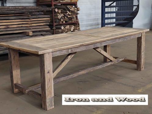 Maatwerk bureau's van oude eiken wagonplanken en barnwood, Huis en Inrichting, Bureaus, Nieuw, Bureau, Ophalen