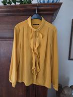 Luisa Cerano Mosterdgele Blouse Maat 42/44 ?, Geel, Maat 42/44 (L), Ophalen of Verzenden, Zo goed als nieuw