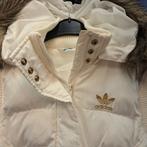 Adidas sporty creme bodywarmer faux fur rand S/M art 50049, Maat 38/40 (M), Adidas, ., Wit