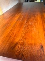 Zeer grote eiken eettafel, Ophalen, 200 cm of meer, 50 tot 100 cm, Zo goed als nieuw