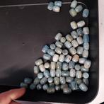 Partij geslepen aquamarijn tonnetjes, Ophalen of Verzenden, Nieuw