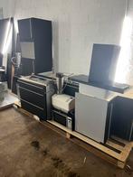 Zwarte hoekkeuken gedemonteerd, Huis en Inrichting, Keuken | Complete keukens, Ophalen, Zwart, Hoekkeuken, Graniet of Steen