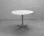 Vintage design witte formica Brabantia keukentafel, 1960s, Huis en Inrichting, Tafels | Eettafels, 50 tot 100 cm, Metaal, Rond