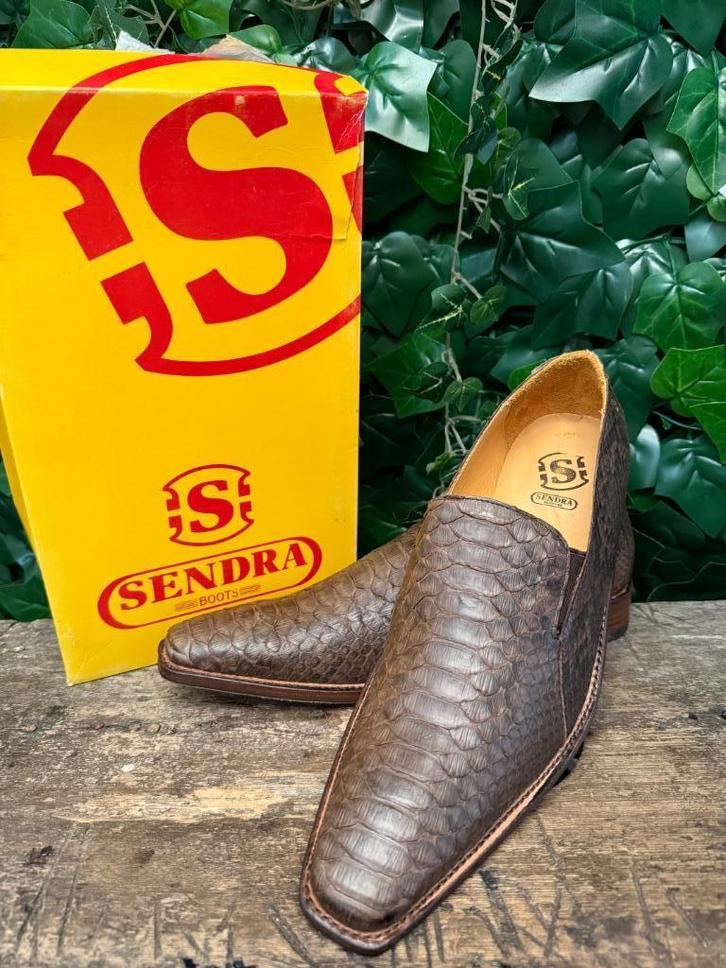 Nieuwe python leren instappers van Sendra maat 42, Kleding | Heren, Schoenen, Nieuw, Loafers, Bruin, Ophalen of Verzenden