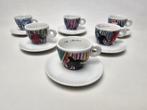 # Illy Art Collection Sandro Chia 1997 espresso kop schotels, Huis en Inrichting, Keuken | Servies, Ophalen of Verzenden, Zo goed als nieuw