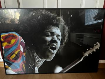 Jimmy Hendrix poster ingelijst beschikbaar voor biedingen