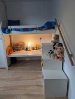 Kinder bed hoogslaper met bureau en trofast, Ophalen, Zo goed als nieuw, Hoogslaper