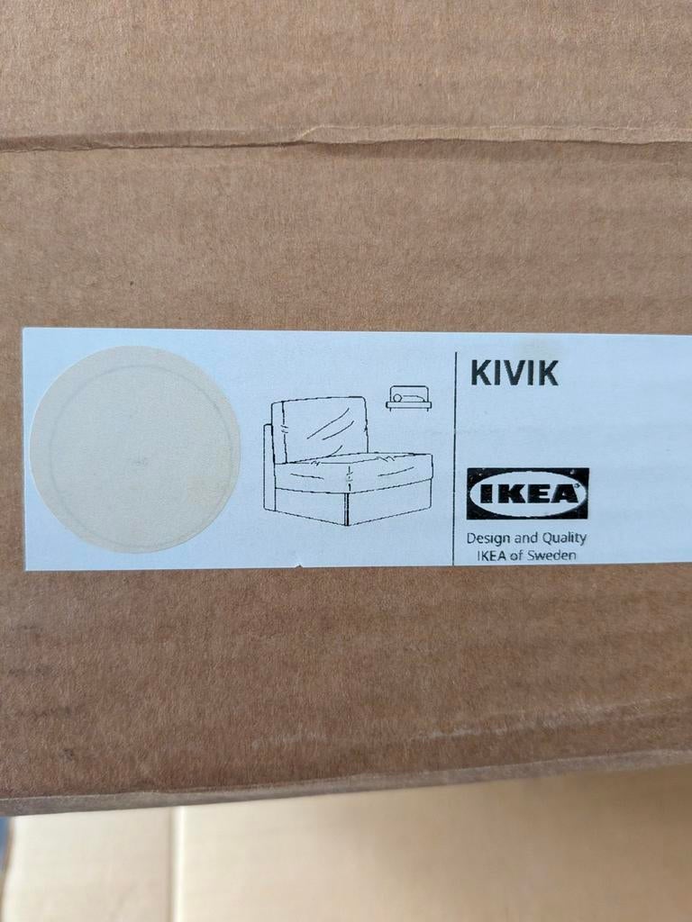 Ikea Kivik 1-zits slaapbank hoes - Gunnared beige, Huis en Inrichting, Banken | Sofa's en Chaises Longues, Eenpersoons, 75 tot 100 cm